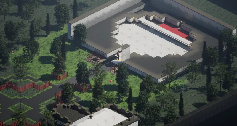 Aston Hall with its roof hidden