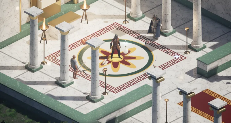 The temple mosaic in the new client